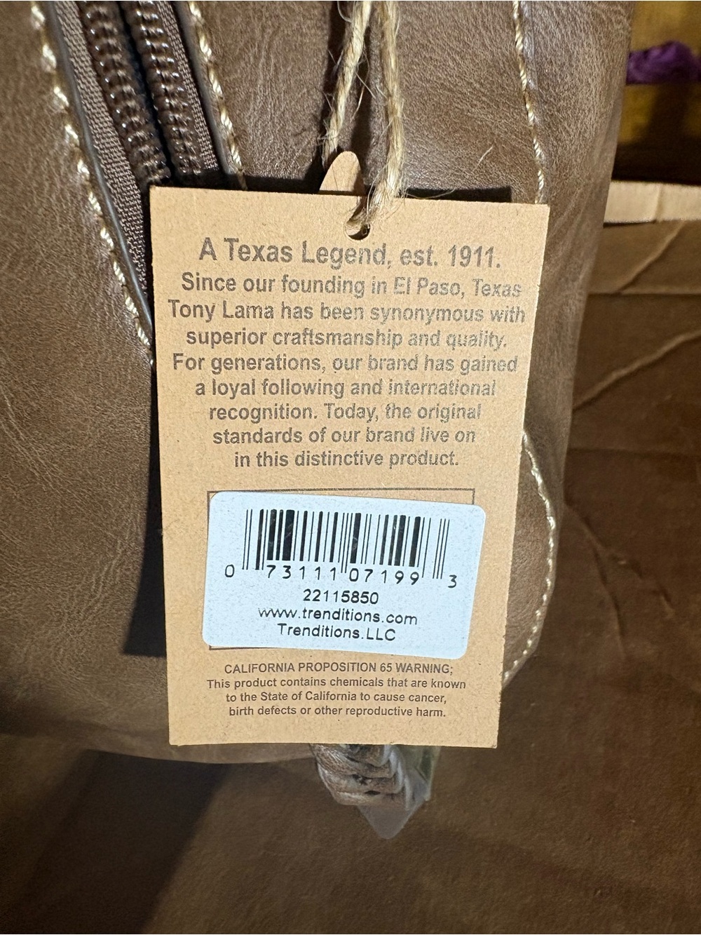 NWT Tony Lama Genuine Hair-on-Hide Concealed Carry Hobo Purse - Picture 3 of 10